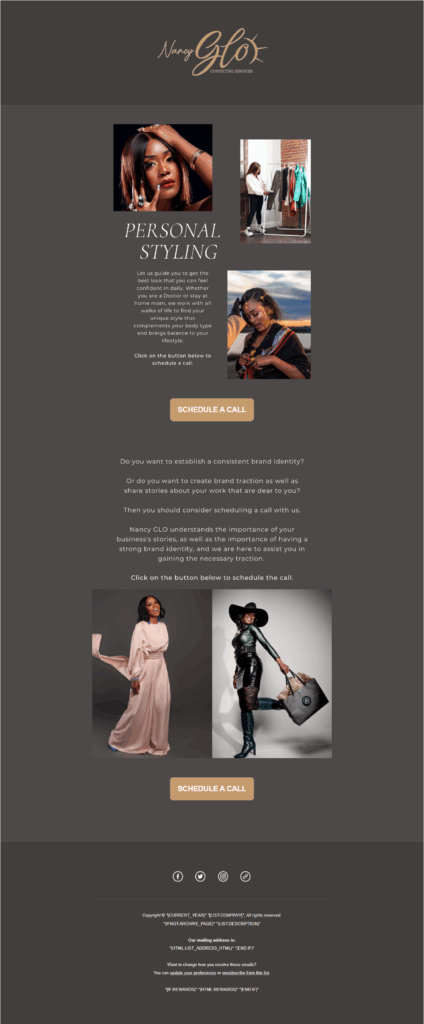 nancyglo email template